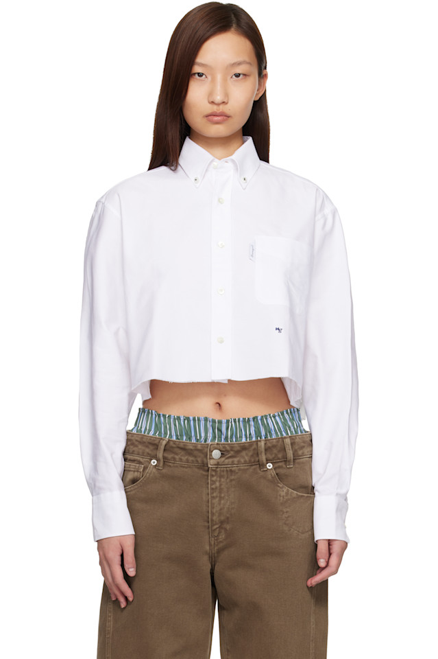 Укороченная рубашка Hommegirls, белый
Укороченная рубашка Hommegirls, белый