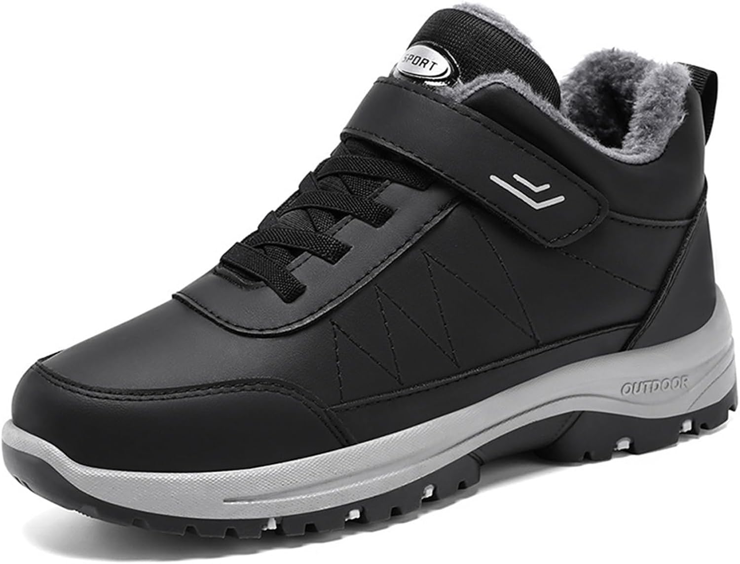 Мужские зимние походные ботинки на меху с теплой подкладкой, застежкой-липучкой и шнуровкой, нескользящей подошвой, водонепроницаемые, легкие, для улицы и активного отдыха Nxnbhsl, черный
Мужские зимние походные ботинки на меху с теплой подкладкой, застежкой-липучкой и шнуровкой, нескользящей подошвой, водонепроницаемые, легкие, для улицы и активного отдыха Nxnbhsl, черный