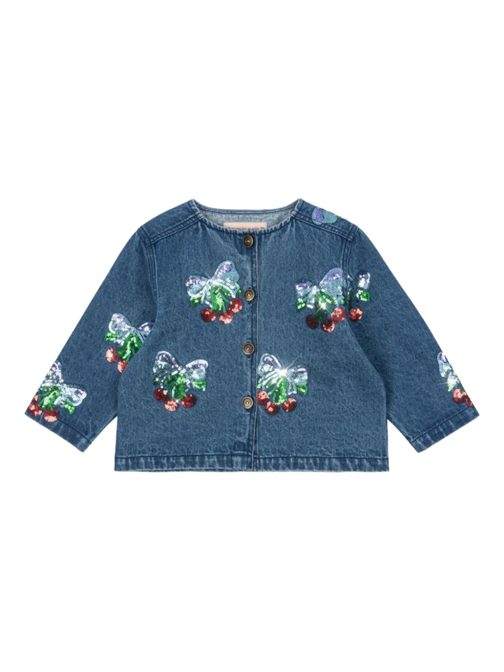 Джинсовая куртка с украшением из пайеток Konges Sløjd, синий
Джинсовая куртка с украшением из пайеток Konges Sløjd, синий