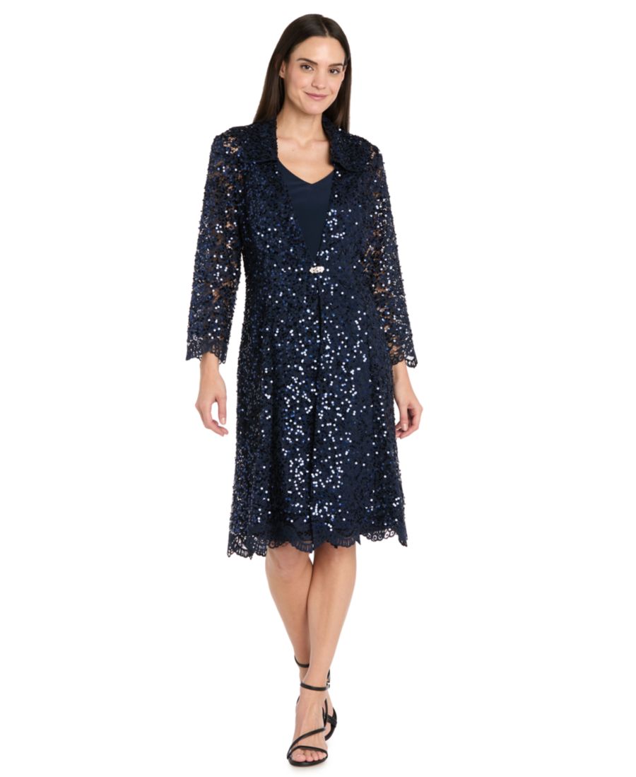 Женское платье с V-образным вырезом R & M Richards, Navy
Женское платье с V-образным вырезом R & M Richards, Navy