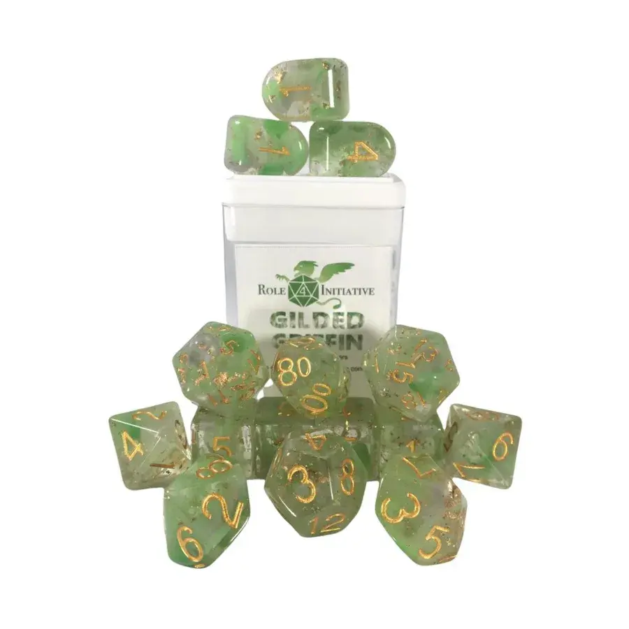Набор Diffusion Poly — позолоченный грифон с символом существа (15), Class & Creature Dice - Poly Sets
Набор Diffusion Poly — позолоченный грифон с символом существа (15), Class & Creature Dice - Poly Sets
