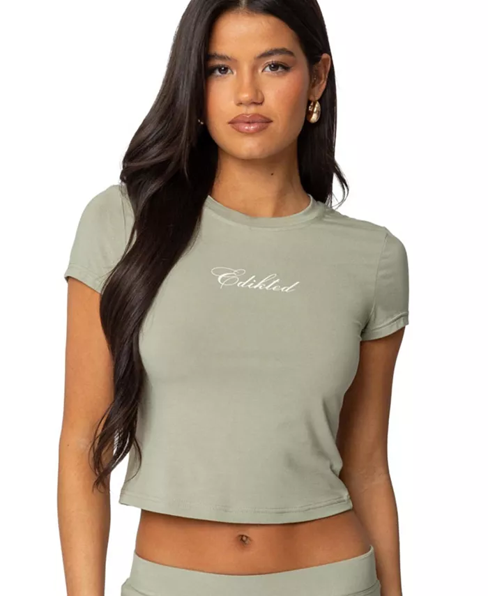 Женская футболка So Edikted, зеленый
Женская футболка So Edikted, зеленый