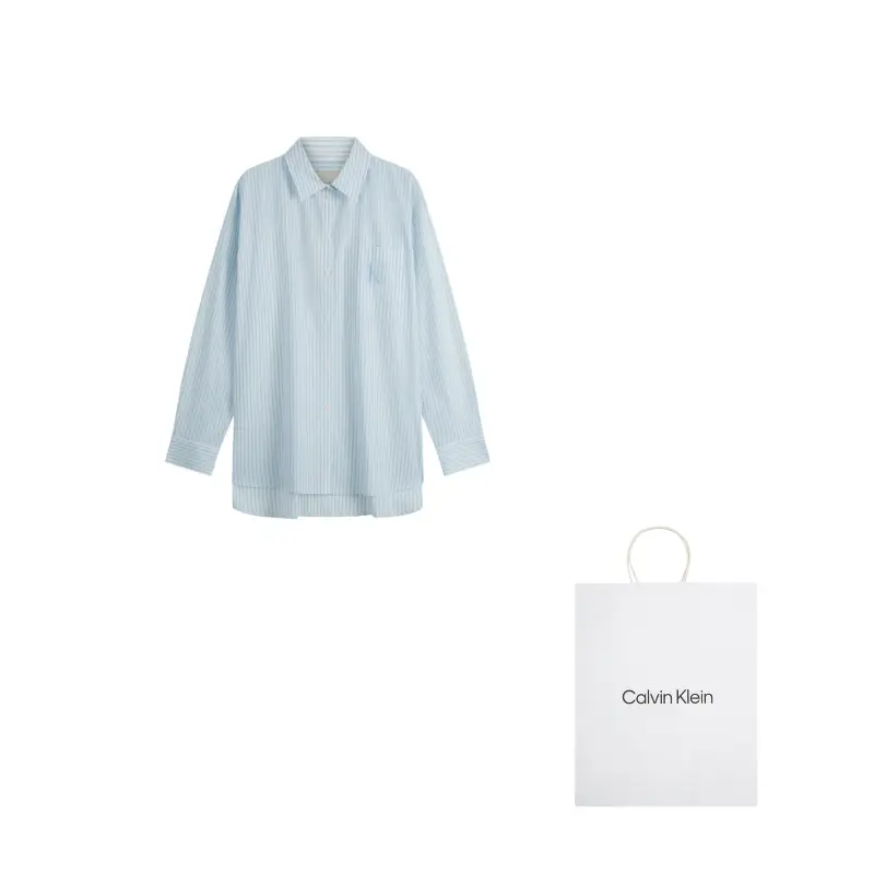Calvin Klein Рубашка Shirt Women's 0SA Light Blue Stripes
Calvin Klein Рубашка Shirt Women's 0SA Light Blue Stripes