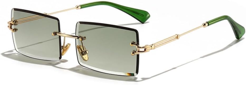 MUTYNE Модные солнцезащитные очки без оправы для женщин, стильные маленькие прямоугольные солнцезащитные очки летнего стиля, золотисто-коричневые оттенки для мужчин, Gold Greengray
MUTYNE Модные солнцезащитные очки без оправы для женщин, стильные маленькие прямоугольные солнцезащитные очки летнего стиля, золотисто-коричневые оттенки для мужчин, Gold Greengray