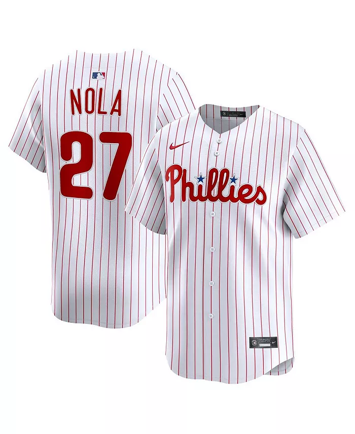 Мужская белая лимитированная джерси Philadelphia Phillies с именем Aaron Nola Nike
Мужская белая лимитированная джерси Philadelphia Phillies с именем Aaron Nola Nike