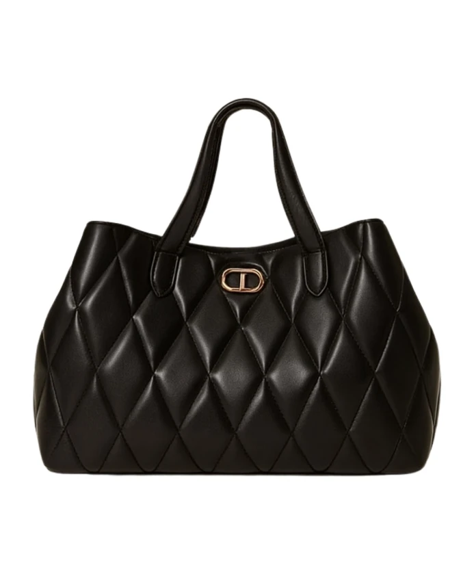 Стеганая сумка-шоппер Twinset, черный
Стеганая сумка-шоппер Twinset, черный