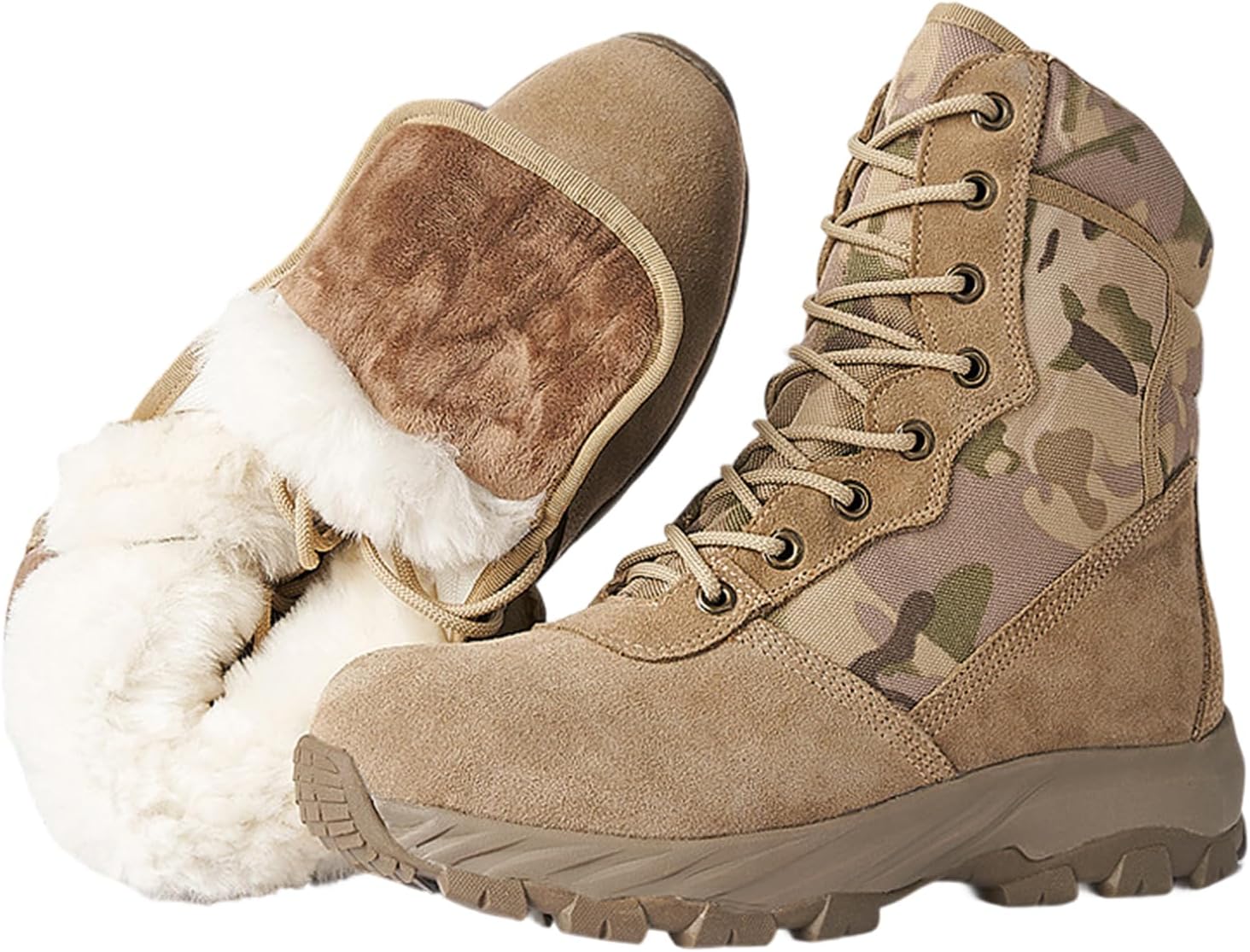 Мужские зимние снежные ботинки с утеплителем из меха, на шнуровке, походные ботинки, противоскользящие, высокие ботинки для холодной погоды Generic, Camo Color
Мужские зимние снежные ботинки с утеплителем из меха, на шнуровке, походные ботинки, противоскользящие, высокие ботинки для холодной погоды Generic, Camo Color