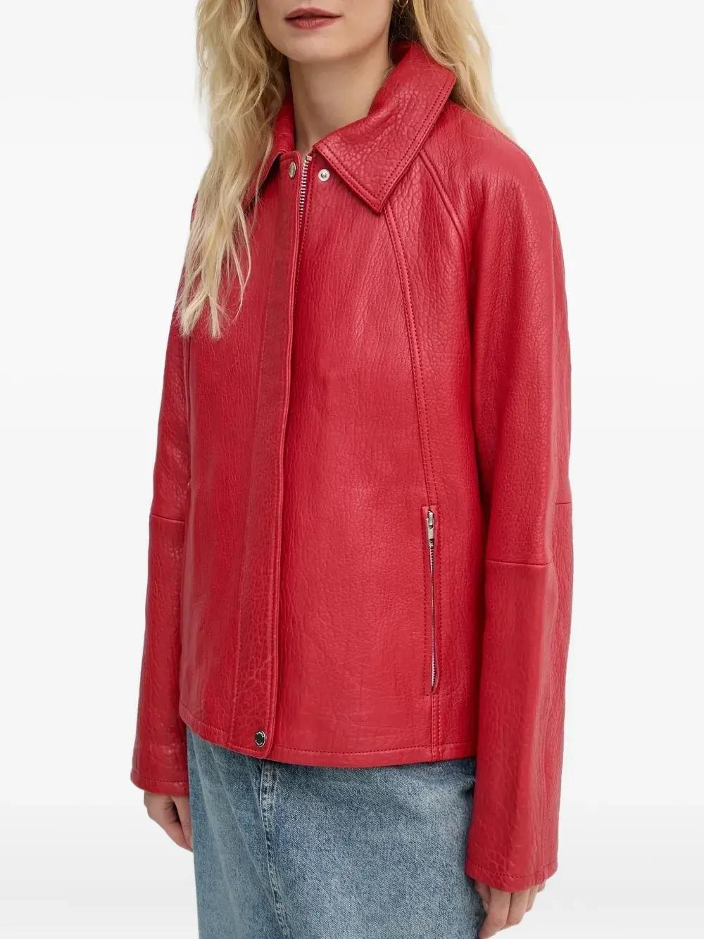 Куртка Sanok из текстурированной кожи на молнии спереди SAMSOE SAMSOE, красный
Куртка Sanok из текстурированной кожи на молнии спереди SAMSOE SAMSOE, красный