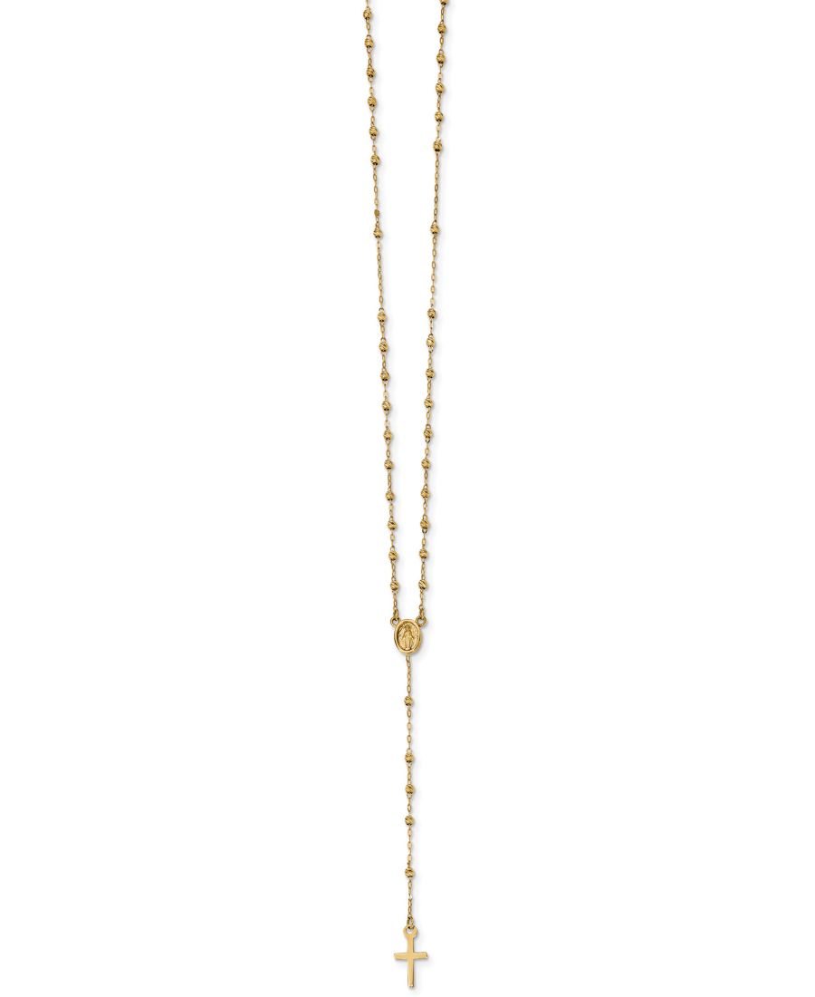 Колье-розарий с крестом из 14-каратного золота, длина 17 дюймов + удлинитель 3 дюйма Macy's, Yellow Gold
Колье-розарий с крестом из 14-каратного золота, длина 17 дюймов + удлинитель 3 дюйма Macy's, Yellow Gold