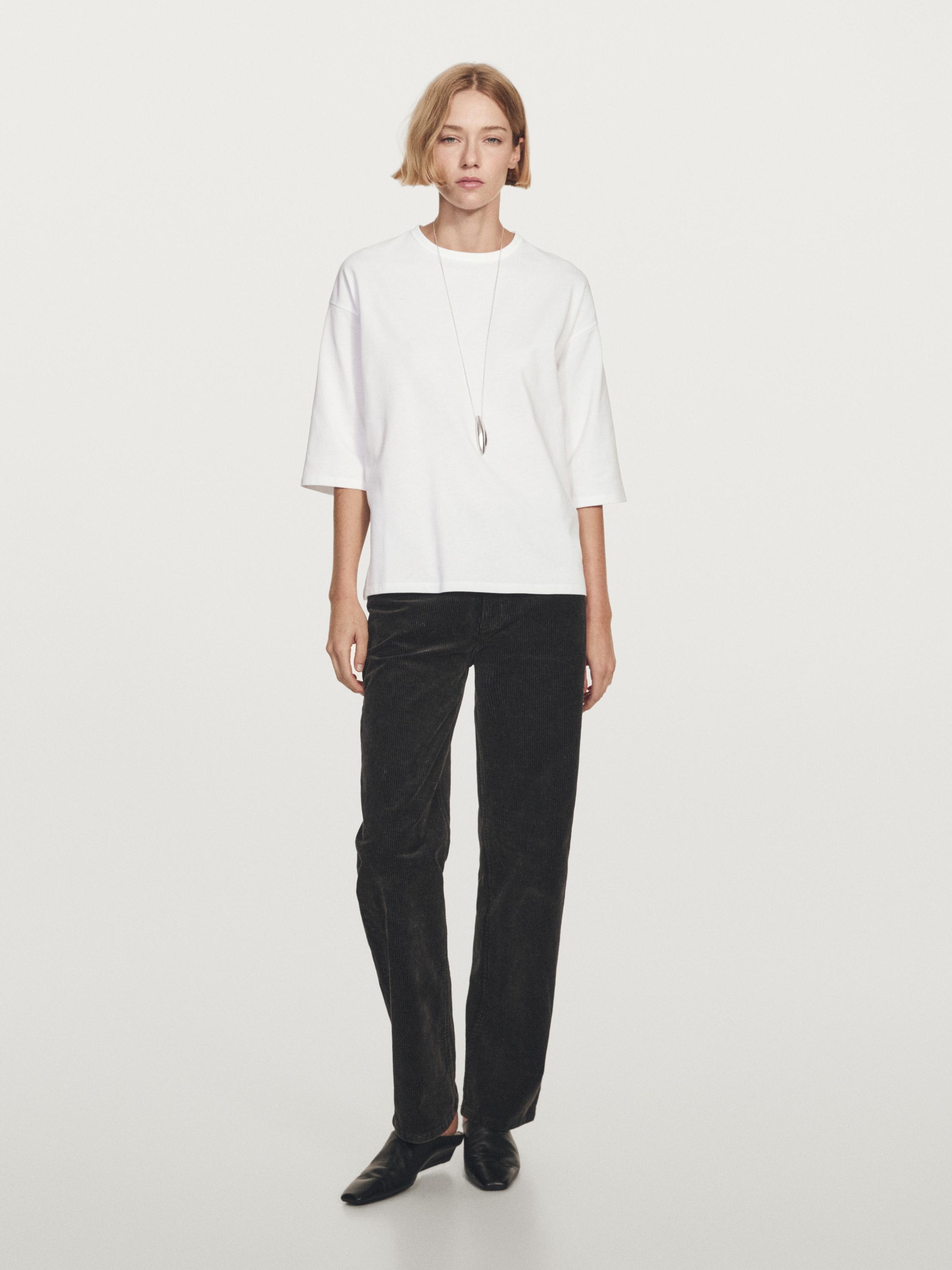 Футболка большого размера с плотным лифом Massimo Dutti, белый
Футболка большого размера с плотным лифом Massimo Dutti, белый