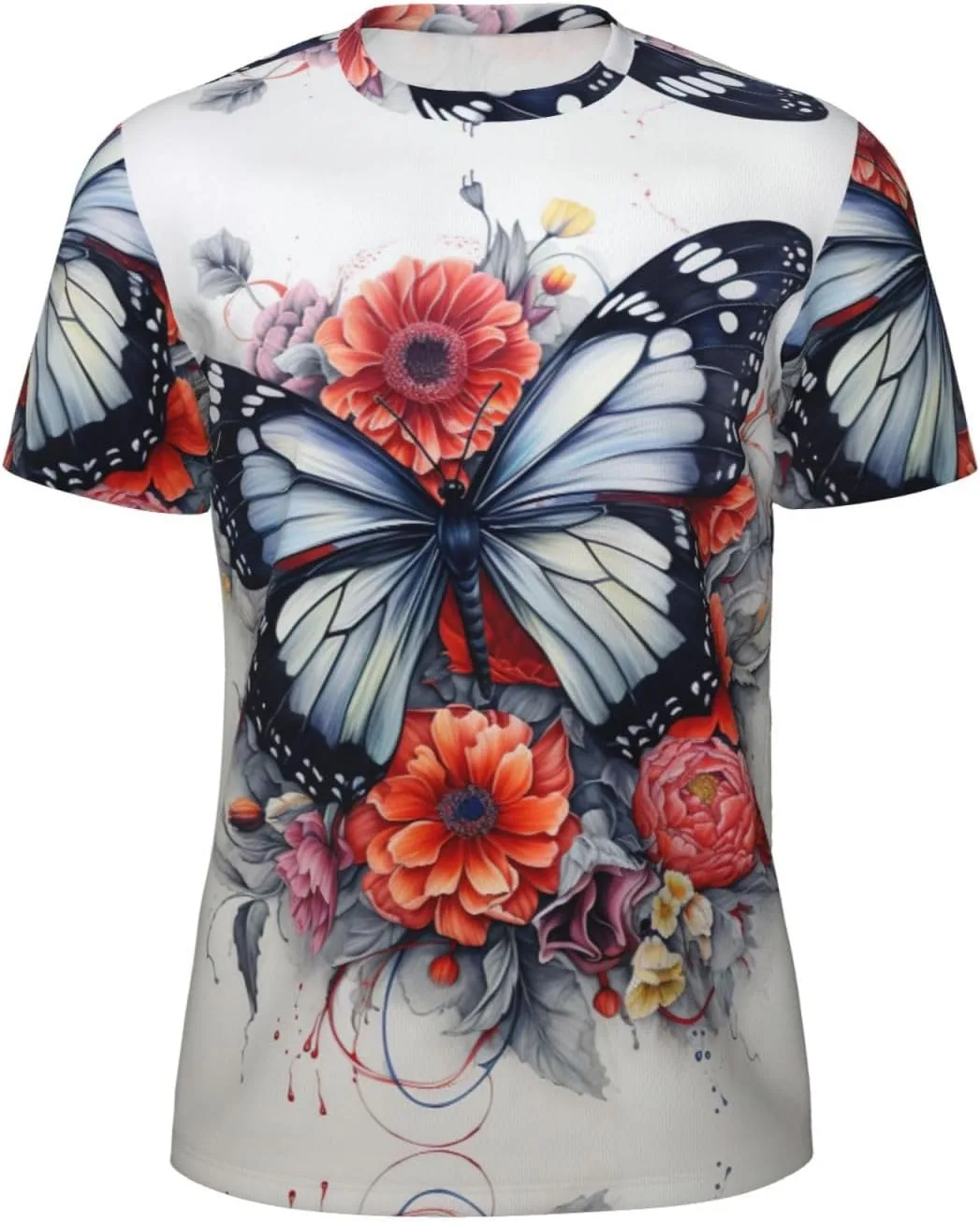 Футболка мужская летняя с принтом цветов и бабочек, легкая и дышащая SDFHU
Футболка мужская летняя с принтом цветов и бабочек, легкая и дышащая SDFHU