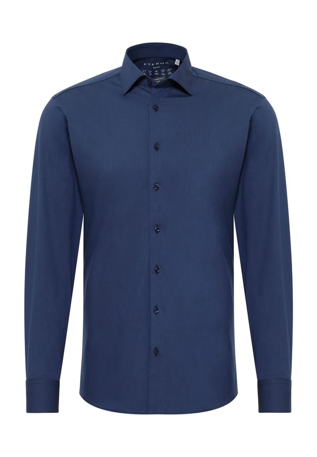 Спортивная рубашка облегающего кроя Eterna, синий
Спортивная рубашка облегающего кроя Eterna, синий