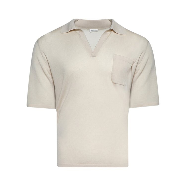 Поло Saint Laurent Short-Sleeve Polo, экрю
Поло Saint Laurent Short-Sleeve Polo, экрю