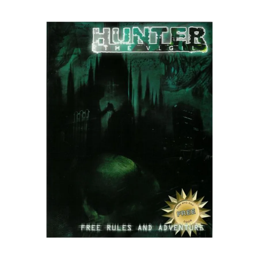 Quickstart Rules w/One Year Later (Free RPG Day 2008), Hunter - The Vigil, мягкая обложка
Quickstart Rules w/One Year Later (Free RPG Day 2008), Hunter - The Vigil, мягкая обложка