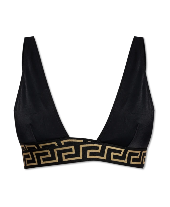 Бикини с треугольным верхом и греческой каймой Versace, черный
Бикини с треугольным верхом и греческой каймой Versace, черный