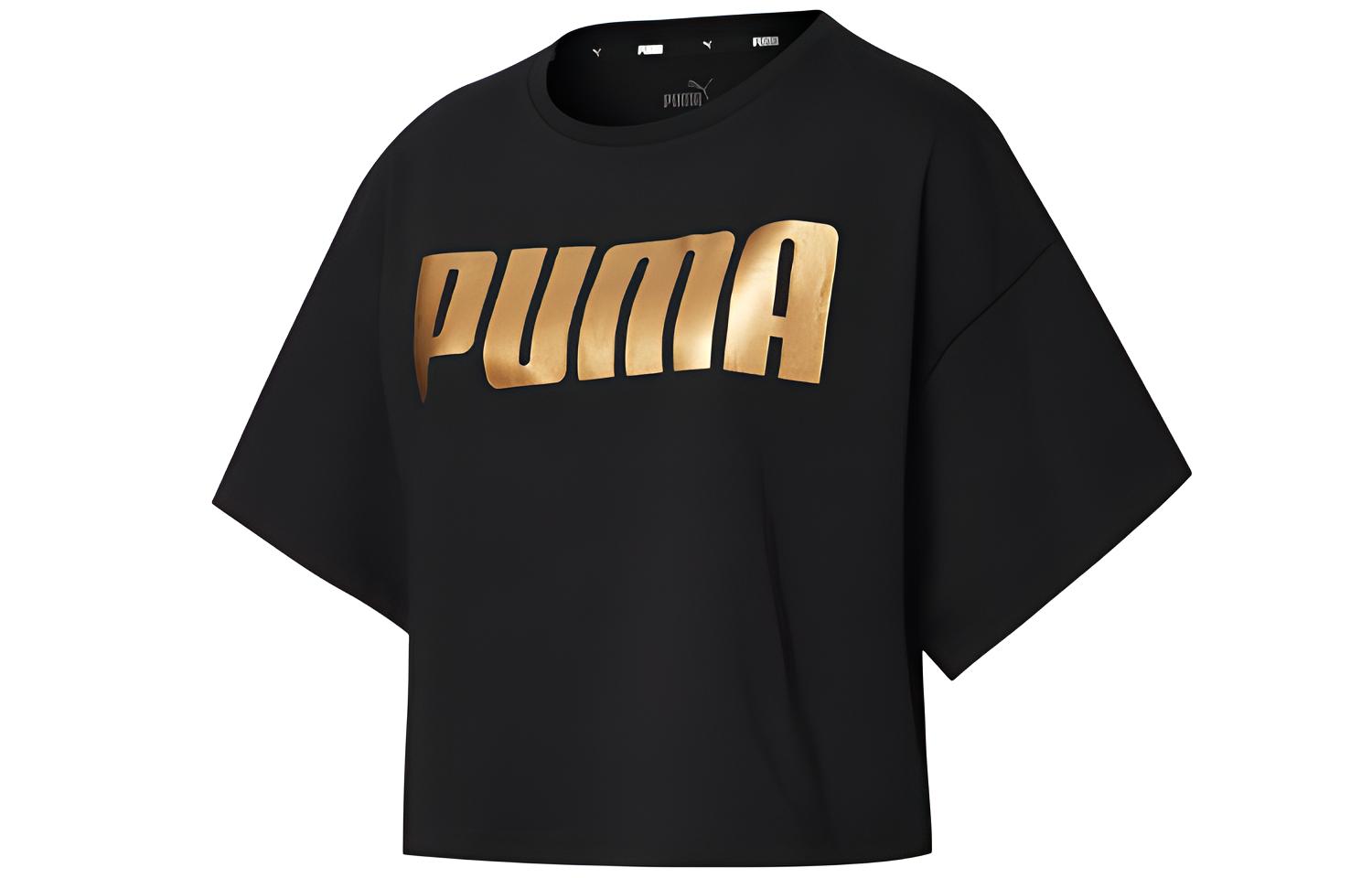 Футболка женская черная золотая PUMA
Футболка женская черная золотая PUMA