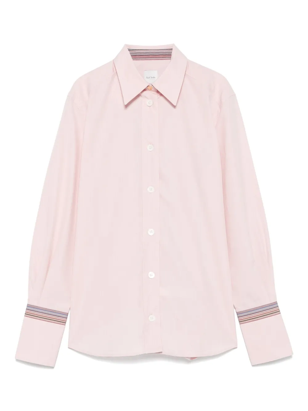 Хлопковая рубашка с полосатыми манжетами Paul Smith, розовый
Хлопковая рубашка с полосатыми манжетами Paul Smith, розовый