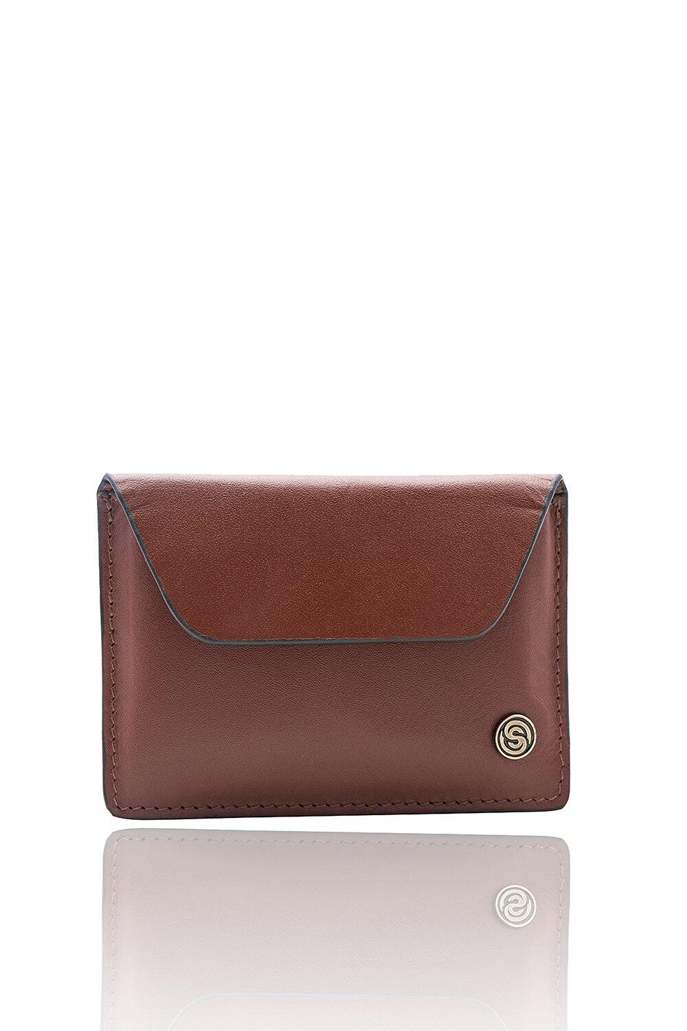 Кожаный кошелек для монет Sovona Silver Street London, коричневый 
Кожаный кошелек для монет Sovona Silver Street London, коричневый