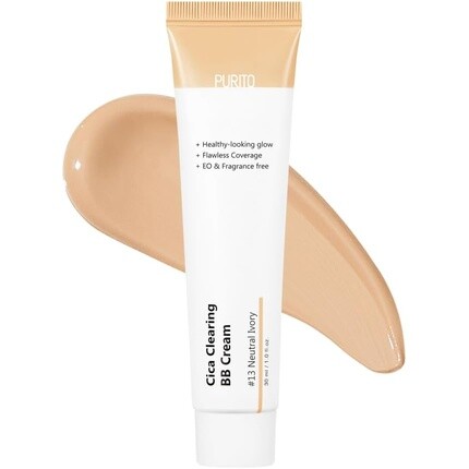 Cica Clearing Bb Cream #13 Нейтральный цвет слоновой кости, 1 жидкая унция / 30 мл, Purito
Cica Clearing Bb Cream #13 Нейтральный цвет слоновой кости, 1 жидкая унция / 30 мл, Purito