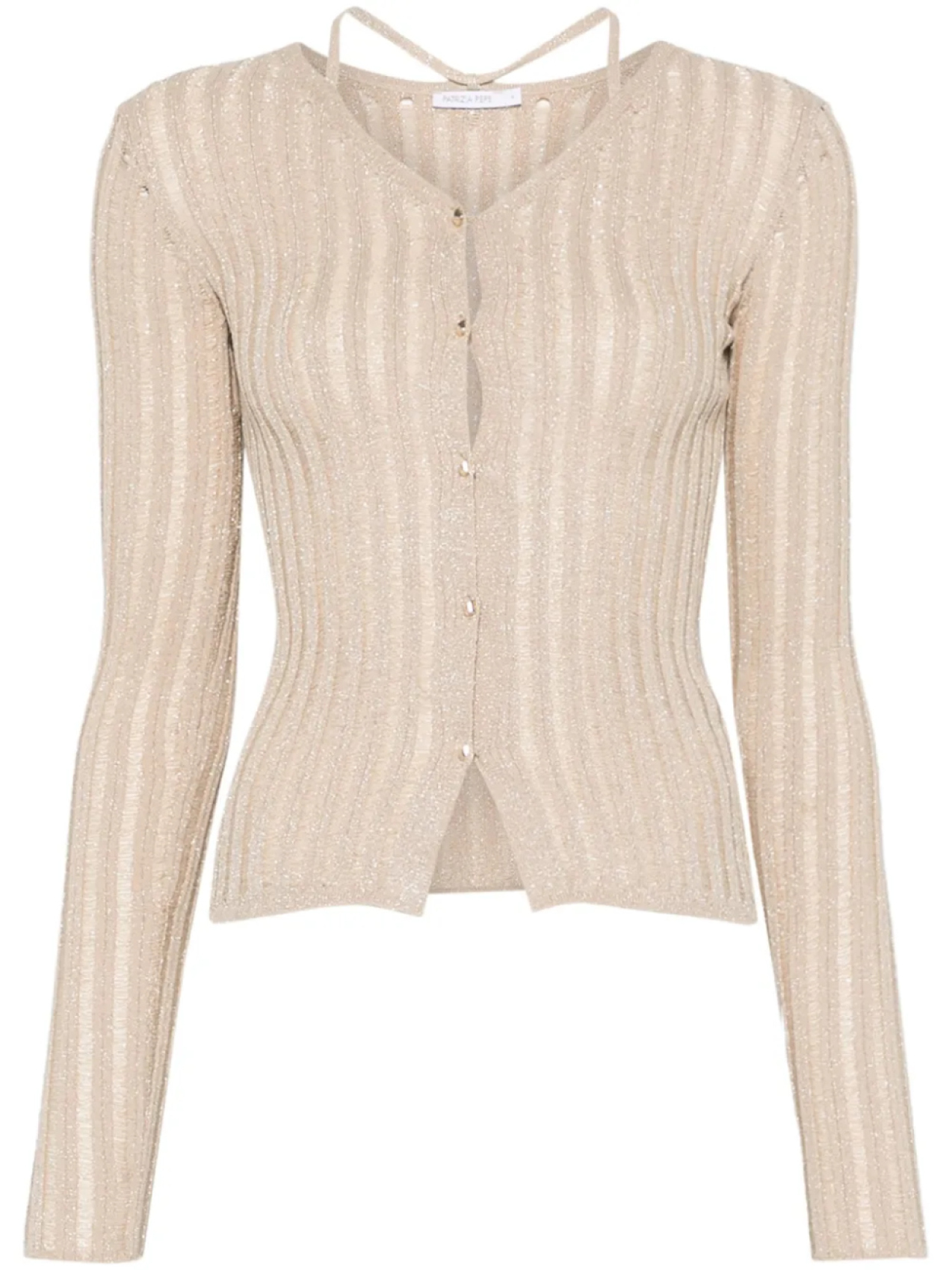 Кардиган в рубчик Patrizia Pepe, нейтральный
Кардиган в рубчик Patrizia Pepe, нейтральный