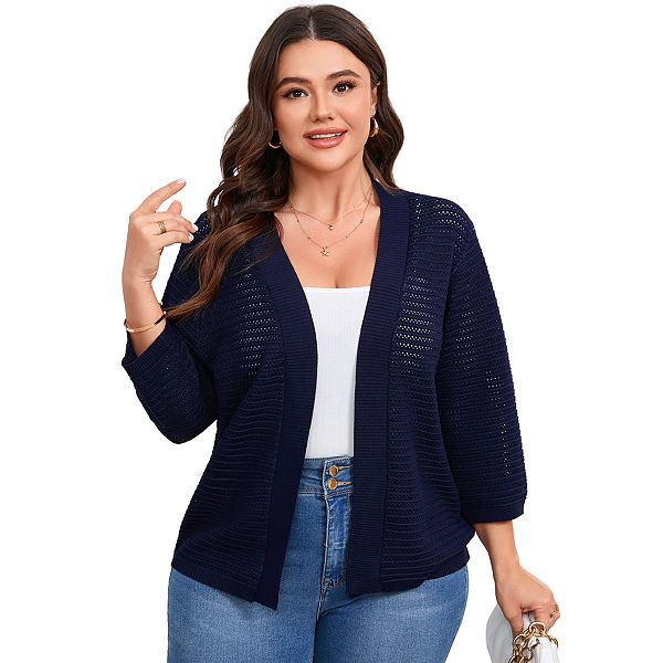 Женский кардиган летний 3/4 рукава легкий вязаный на пуговицах plus size Elitespirit, Navy Blue
Женский кардиган летний 3/4 рукава легкий вязаный на пуговицах plus size Elitespirit, Navy Blue
