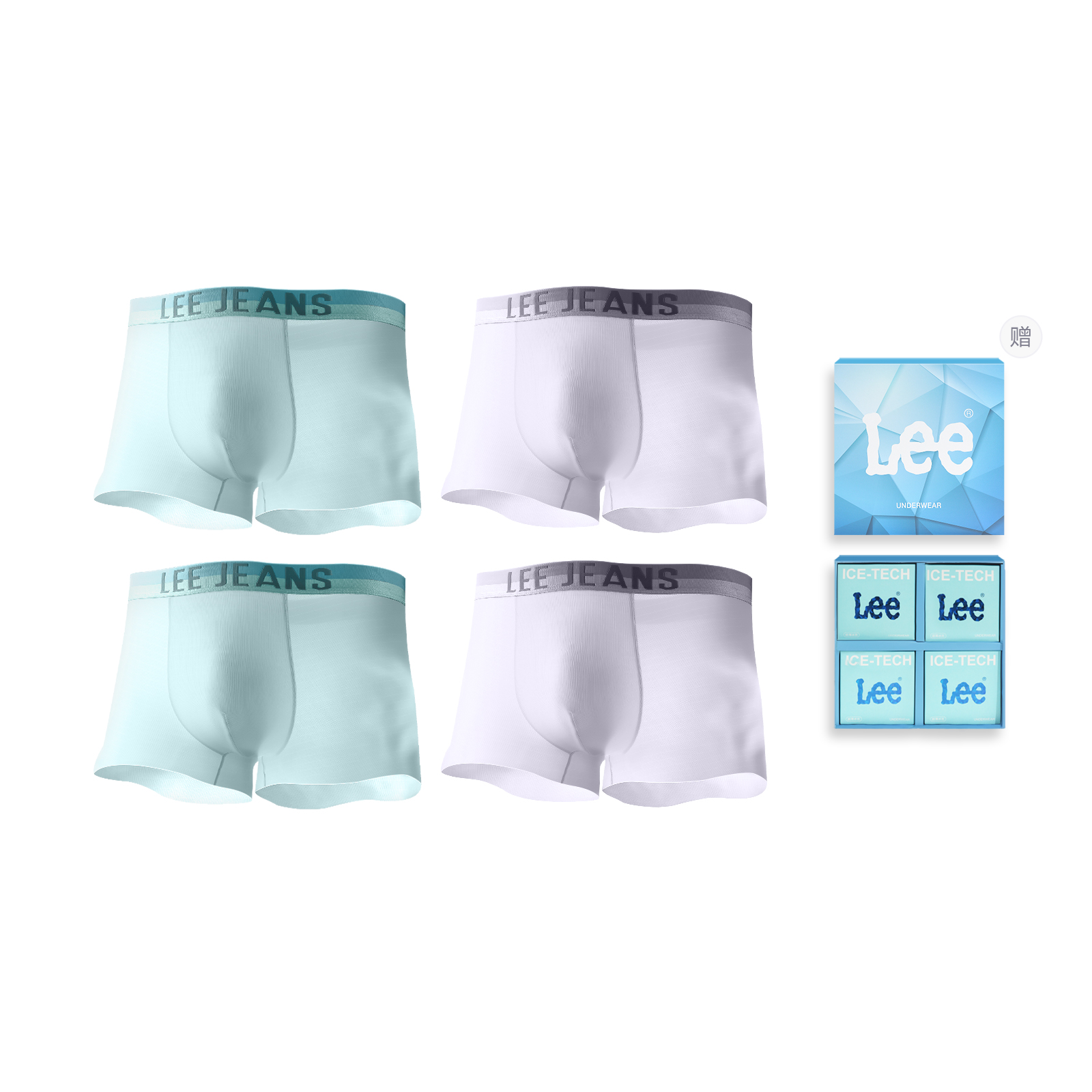 Lee Подарочный набор мужского белья SS23 Ice Series, 4 штуки
Lee Подарочный набор мужского белья SS23 Ice Series, 4 штуки
