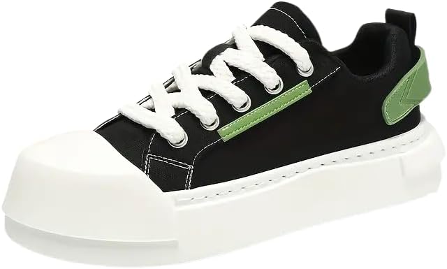 Мужские летние повседневные кеды низкие - черно-белые с зелеными акцентами, дышащая тканевая подкладка, прочная подошва из резиноподобного материала, шнуровка и круглый носок для уличного стиля и повседневного комфорта Clolinde
Мужские летние повседневные кеды низкие - черно-белые с зелеными акцентами, дышащая тканевая подкладка, прочная подошва из резиноподобного материала, шнуровка и круглый носок для уличного стиля и повседневного комфорта Clolinde