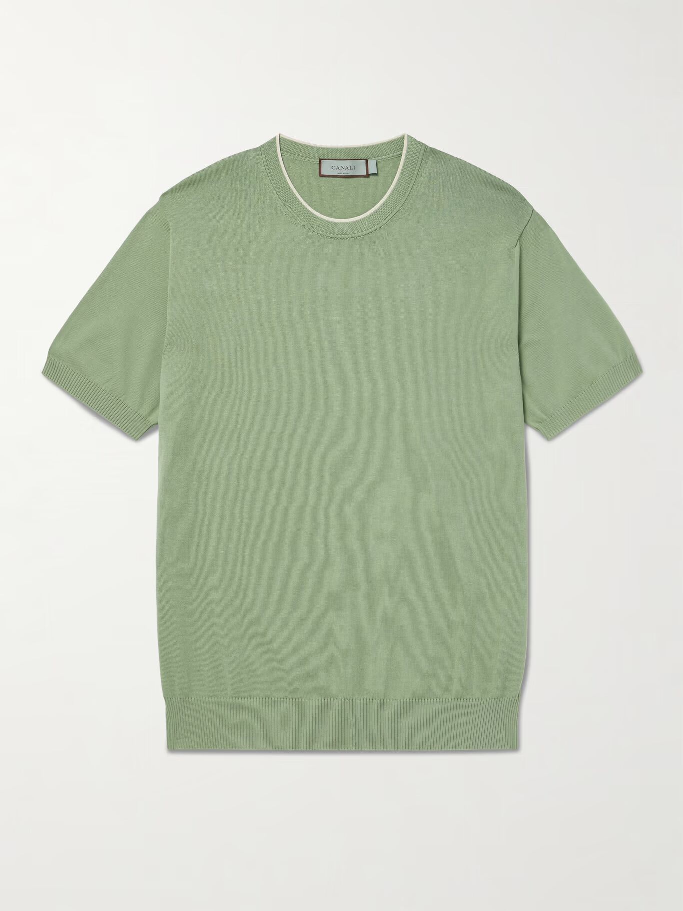 Футболка из хлопка CANALI, зеленый
Футболка из хлопка CANALI, зеленый