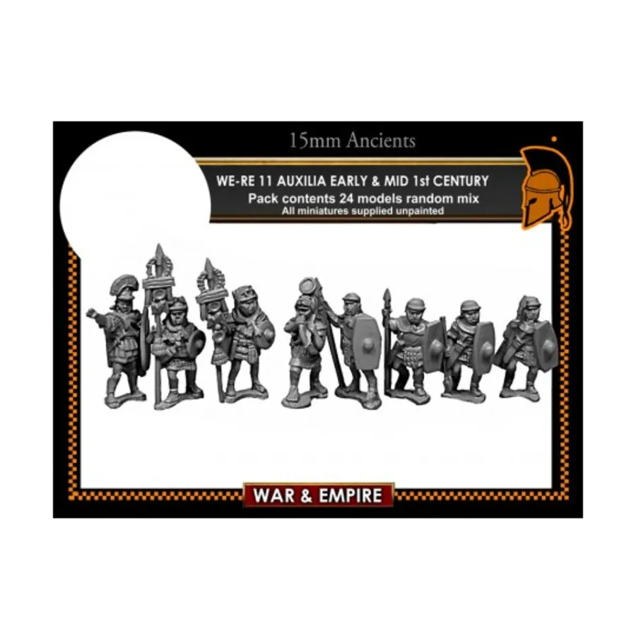 Ауксилия с джавелинами — ранний имперский, War & Empire - Ancients Miniatures - Late Roman (15mm)
Ауксилия с джавелинами — ранний имперский, War & Empire - Ancients Miniatures - Late Roman (15mm)