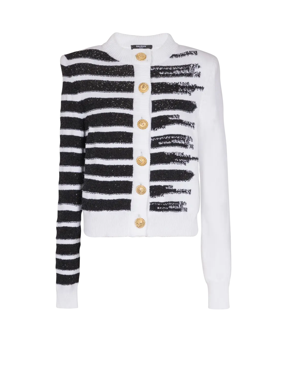 Кардиган мариниere на пуговицах Balmain, черный
Кардиган мариниere на пуговицах Balmain, черный