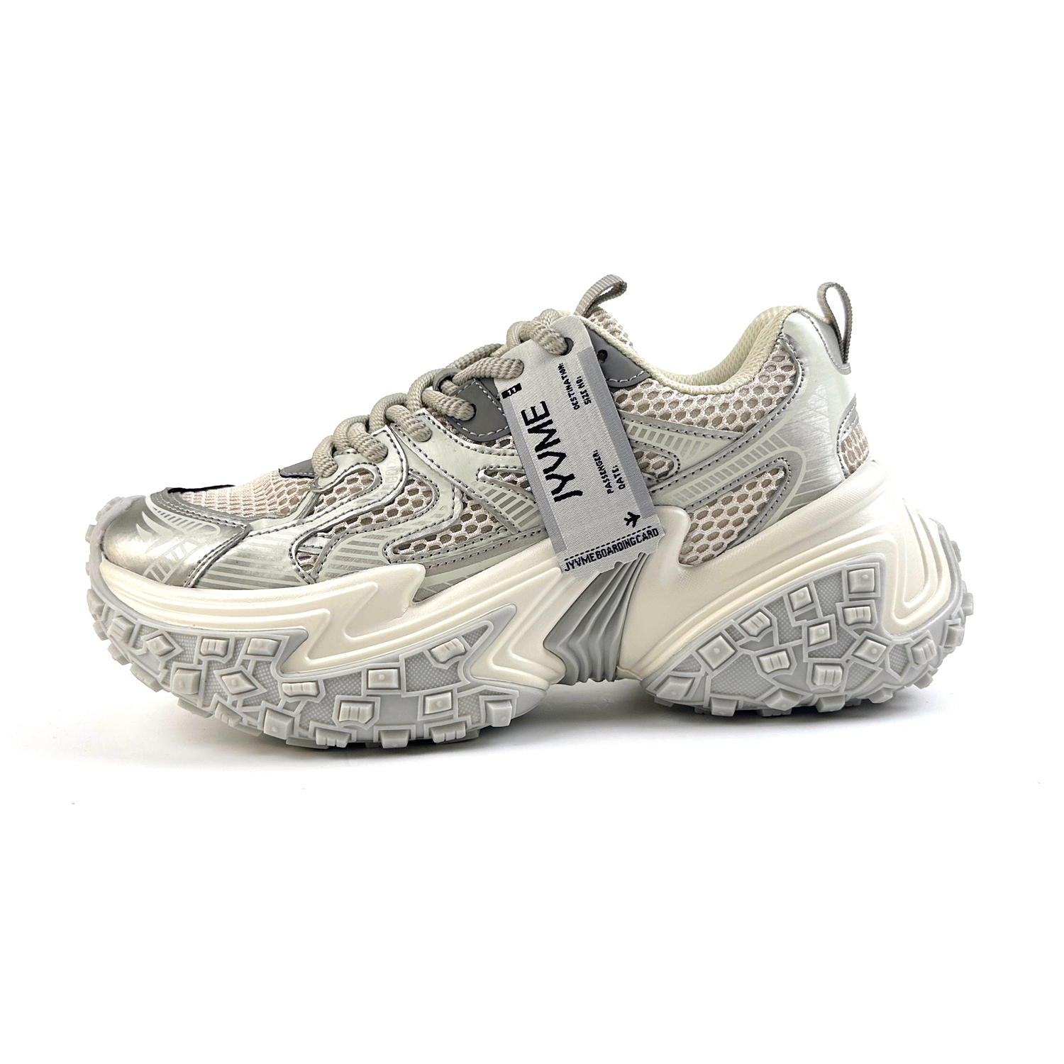 JYVME Высокие устойчивые к истиранию дышащие низкие массивные кроссовки унисекс серебристые шампань, цвет Champagne
JYVME Высокие устойчивые к истиранию дышащие низкие массивные кроссовки унисекс серебристые шампань, цвет Champagne