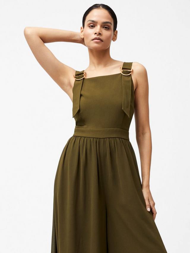 Широкий комбинезон azra eden для ног French Connection, хаки
Широкий комбинезон azra eden для ног French Connection, хаки