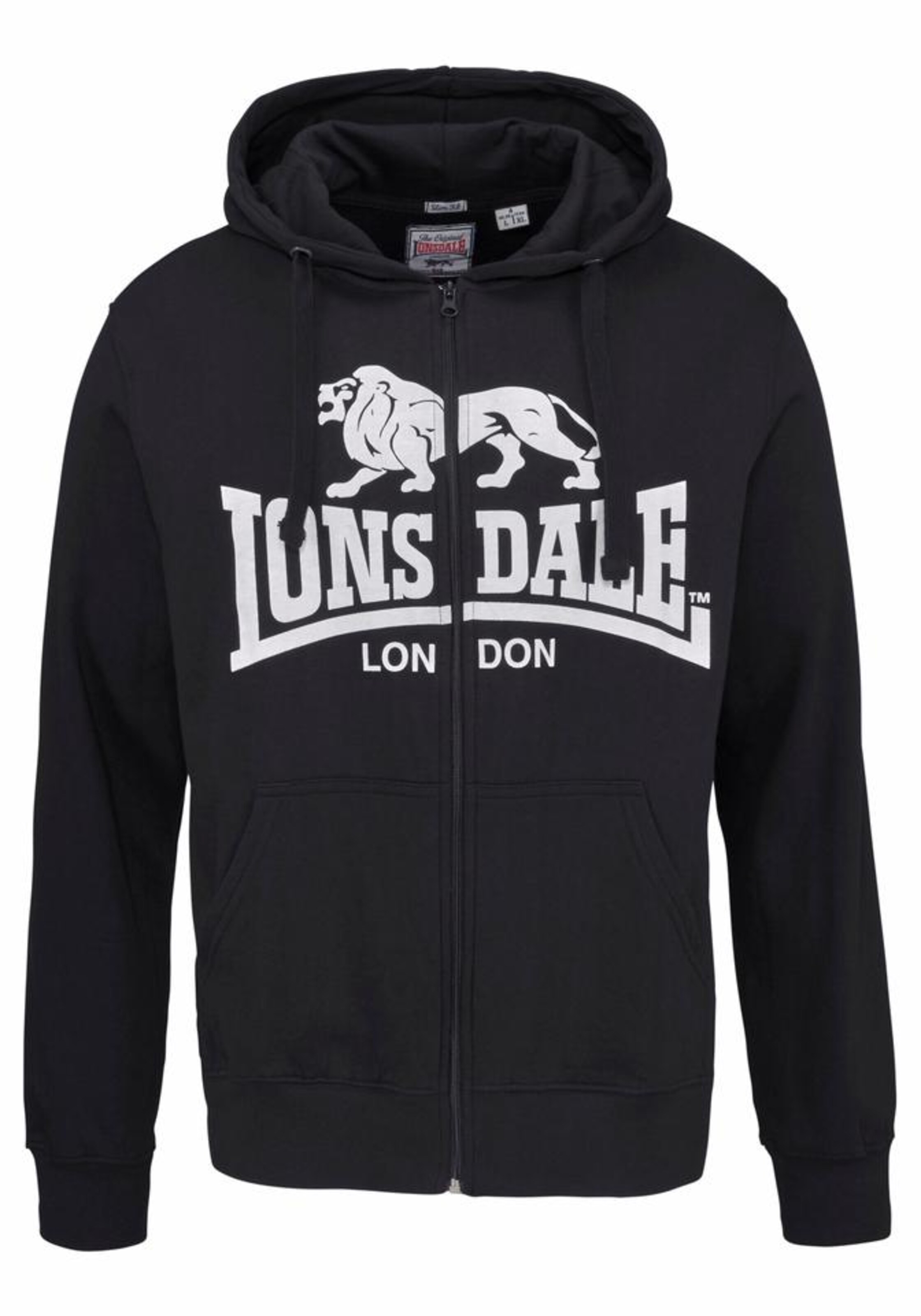 LONSDALE Толстовка с молнией 'Krafty' в черном цвете
LONSDALE Толстовка с молнией 'Krafty' в черном цвете