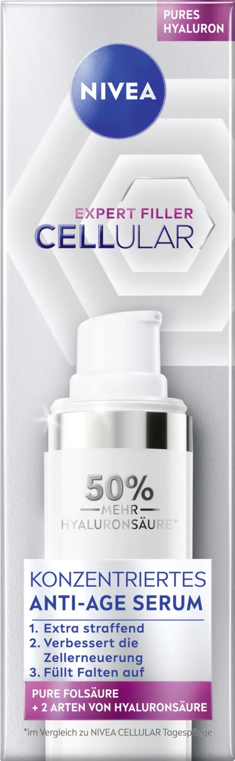 Сыворотка для лица NIVEA Cellular Expert Filler Konzentriertes Anti-Age Serum
Сыворотка для лица NIVEA Cellular Expert Filler Konzentriertes Anti-Age Serum