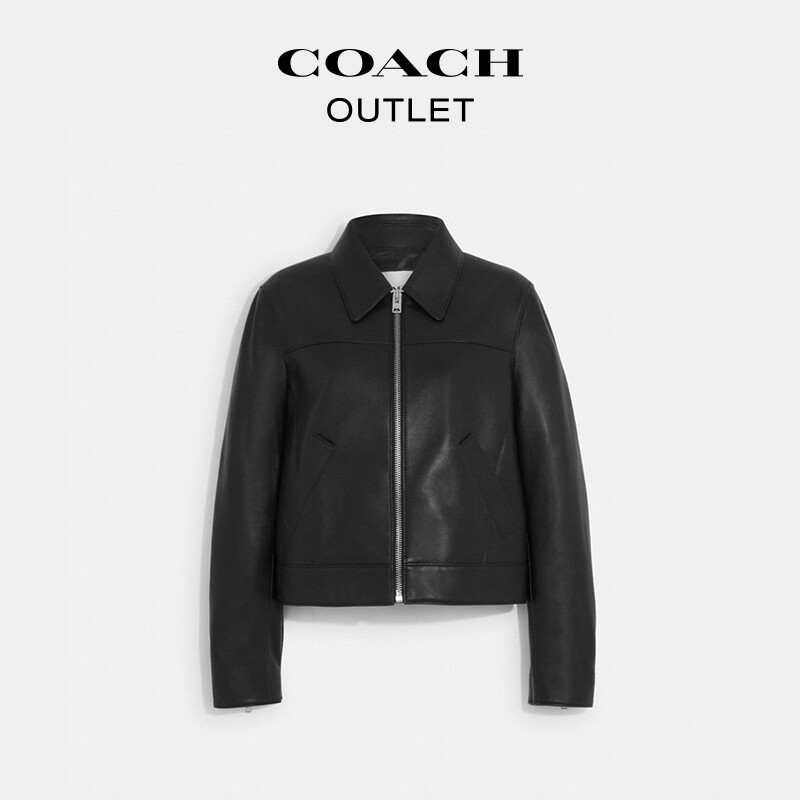 Женская кожаная куртка-пальто COACH, черный
Женская кожаная куртка-пальто COACH, черный