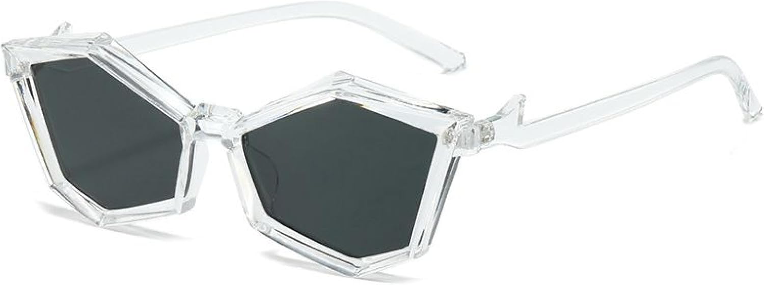 Модные солнцезащитные очки Polygon Punk для женщин и мужчин, роскошные, в форме «кошачий глаз», неправильной формы, с защитой от УФ-излучения UV400 TVTBBVV, C3transparentgrey
Модные солнцезащитные очки Polygon Punk для женщин и мужчин, роскошные, в форме «кошачий глаз», неправильной формы, с защитой от УФ-излучения UV400 TVTBBVV, C3transparentgrey