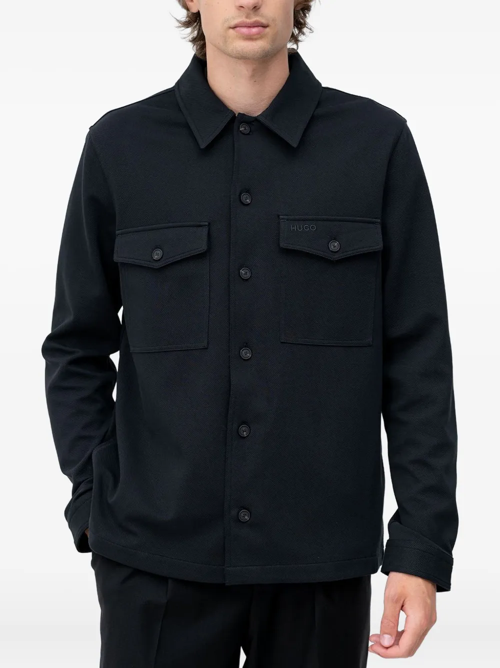 Лонгслив с карманом Hugo, синий
Лонгслив с карманом Hugo, синий