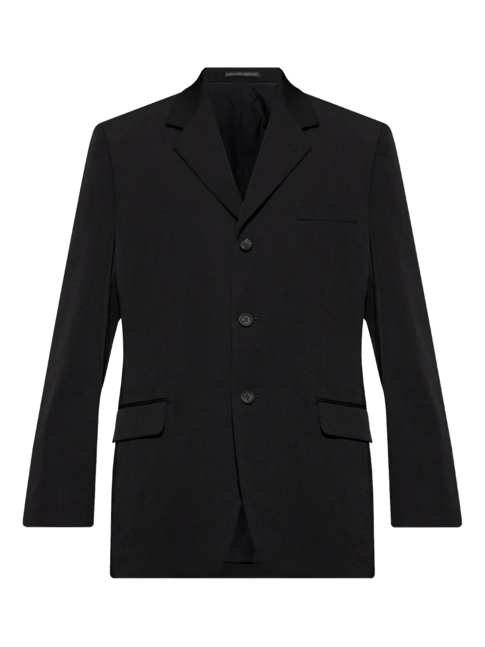 Однобортный пиджак Yohji Yamamoto, черный
Однобортный пиджак Yohji Yamamoto, черный