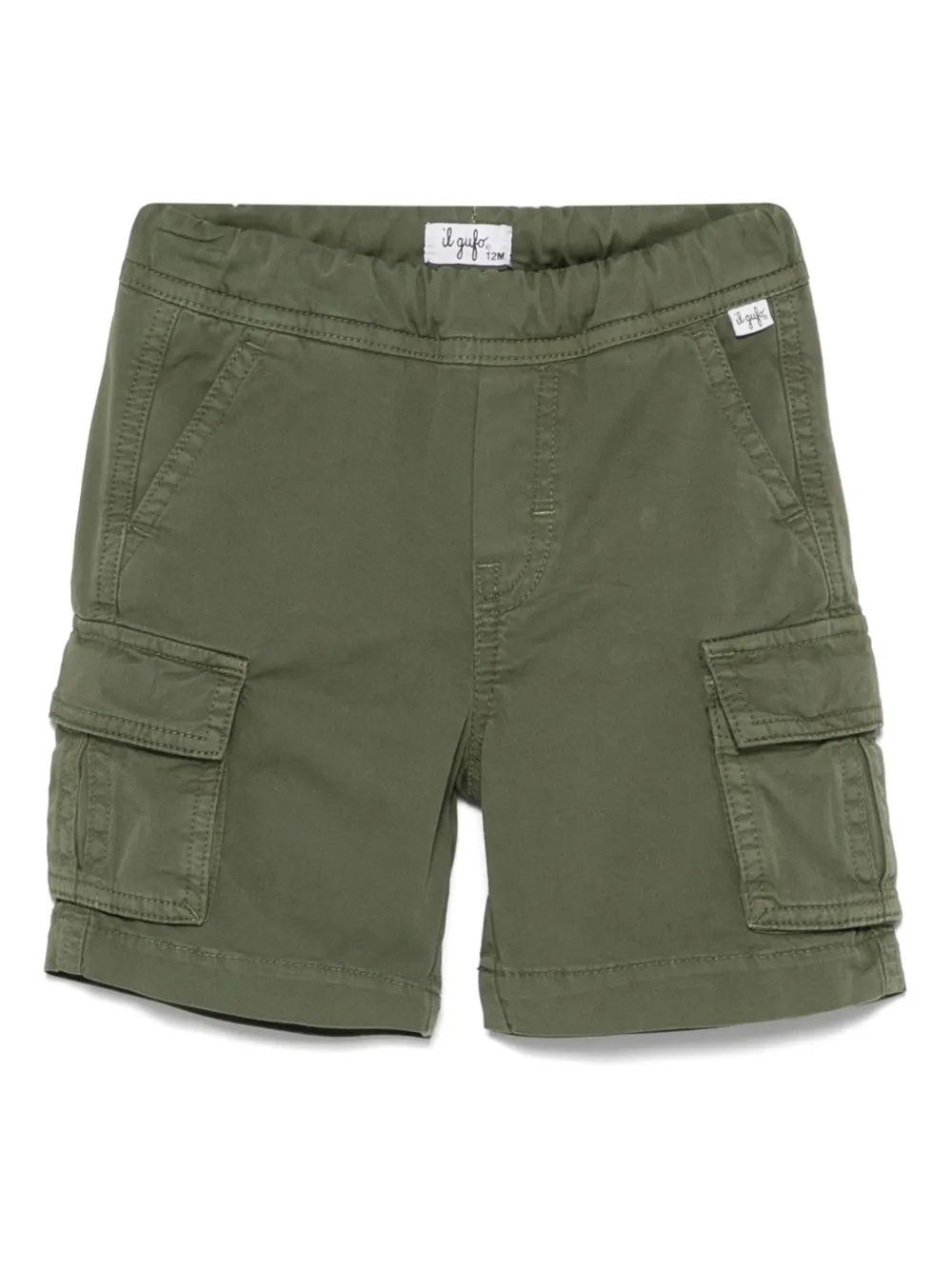 Твиловые шорты карго Il Gufo, зеленый
Твиловые шорты карго Il Gufo, зеленый