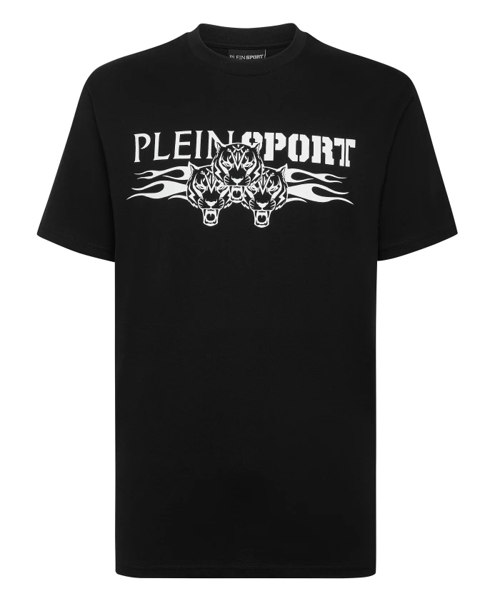 Футболка с круглым вырезом и изображением тигра Plein Sport, черный
Футболка с круглым вырезом и изображением тигра Plein Sport, черный