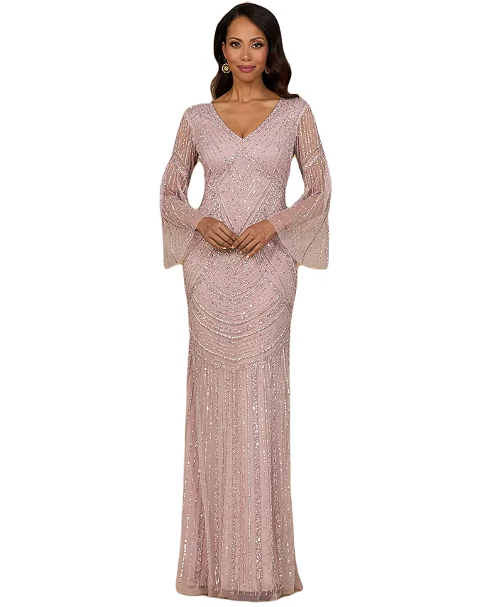 Женское длинное платье с длинными рукавами и бисером Lara, розовый
Женское длинное платье с длинными рукавами и бисером Lara, розовый