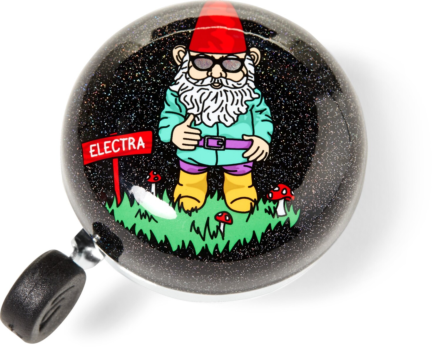 Куполообразный велосипедный звонок Electra, черный 
Куполообразный велосипедный звонок Electra, черный