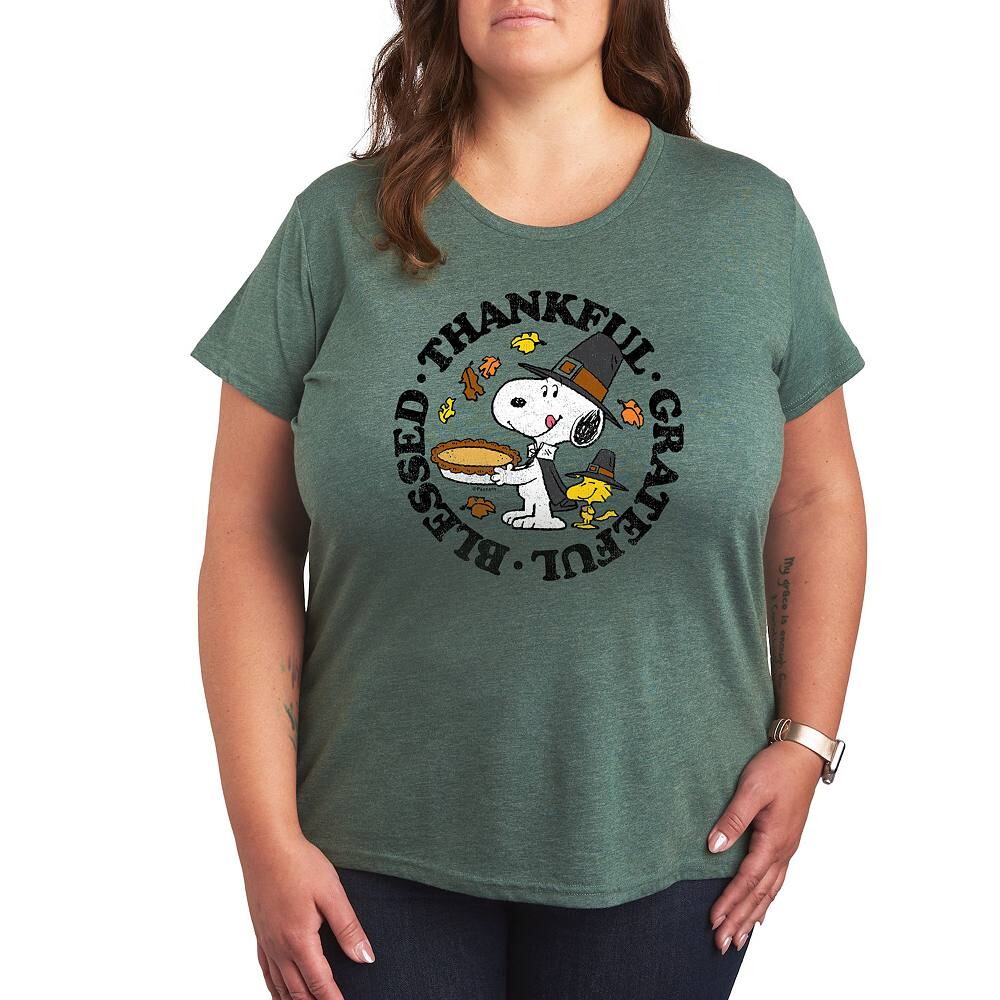Футболка с изображением благодарности Plus Peanuts Snoopy и Woodstock Licensed Character, цвет Heather Green
Футболка с изображением благодарности Plus Peanuts Snoopy и Woodstock Licensed Character, цвет Heather Green
