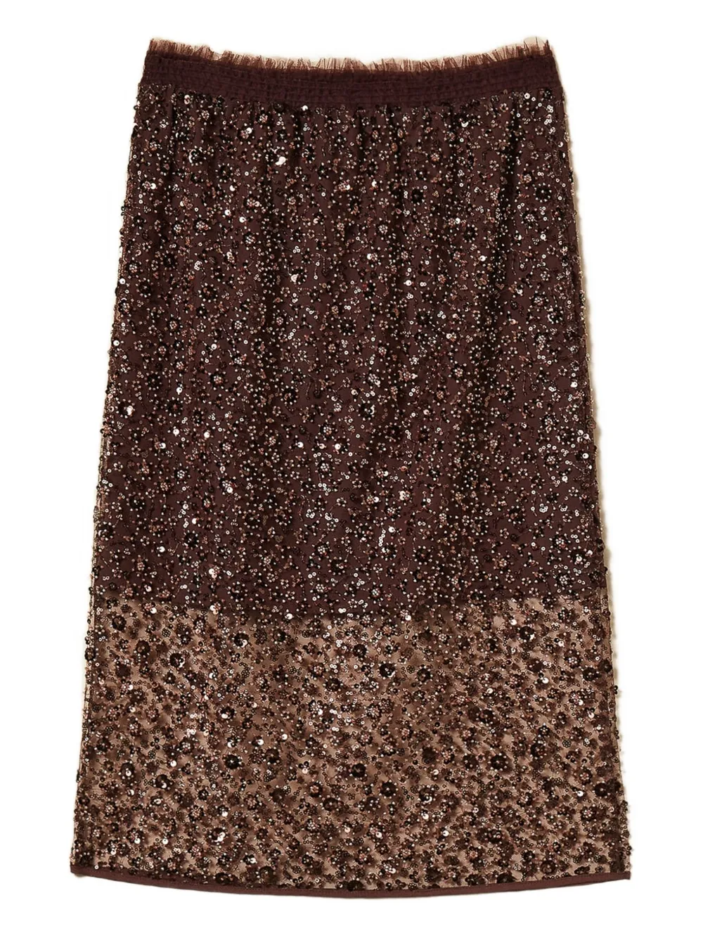 Юбка миди с пайетками TWINSET, коричневый
Юбка миди с пайетками TWINSET, коричневый