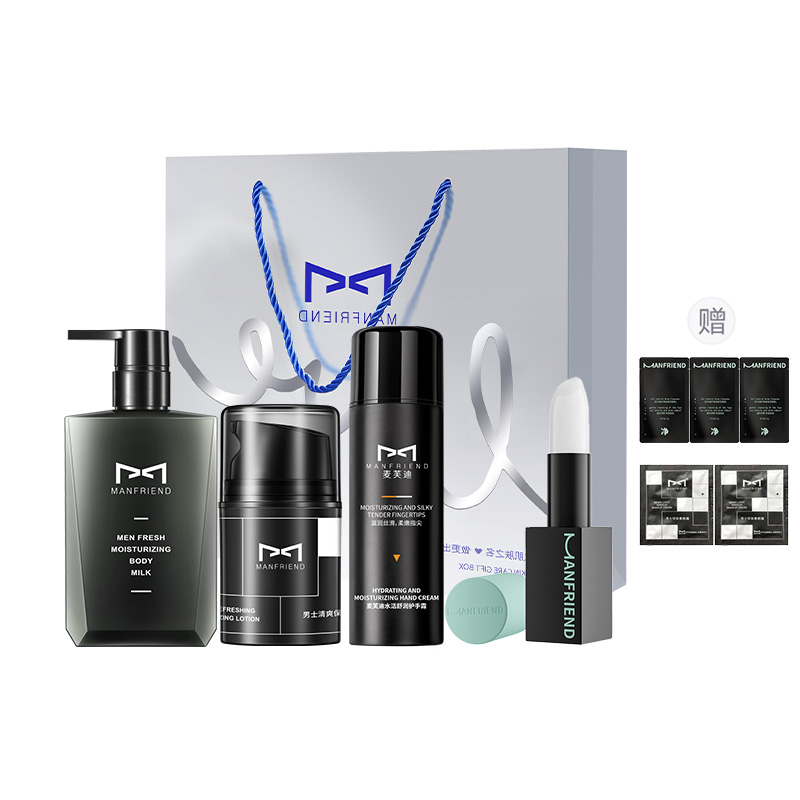 Мужской набор для увлажнения кожи на осень-зиму из четырёх средств MANFRIEND, Fall Winter 4 Pcs Set (Body Lotion+Hydrating Hand Cream+Hydrating Moisturizing Lotion+Wrinkle-красныйucing Lip Balm)
Мужской набор для увлажнения кожи на осень-зиму из четырёх средств MANFRIEND, Fall Winter 4 Pcs Set (Body Lotion+Hydrating Hand Cream+Hydrating Moisturizing Lotion+Wrinkle-красныйucing Lip Balm)