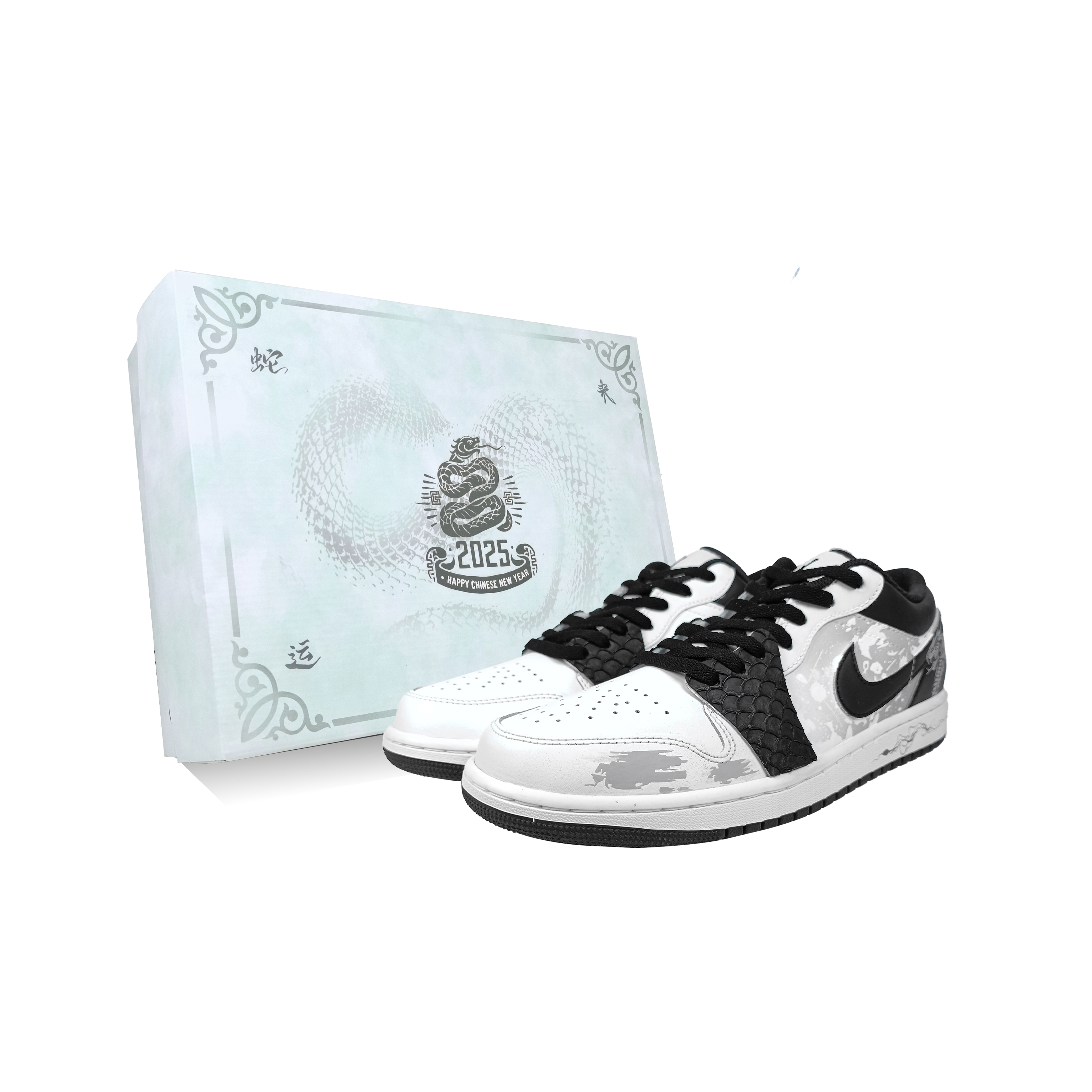 Jordan Баскетбольные кроссовки Air 1 Snake Warrior с низким верхом и антискользящей подошвой, мужские, черные
Jordan Баскетбольные кроссовки Air 1 Snake Warrior с низким верхом и антискользящей подошвой, мужские, черные