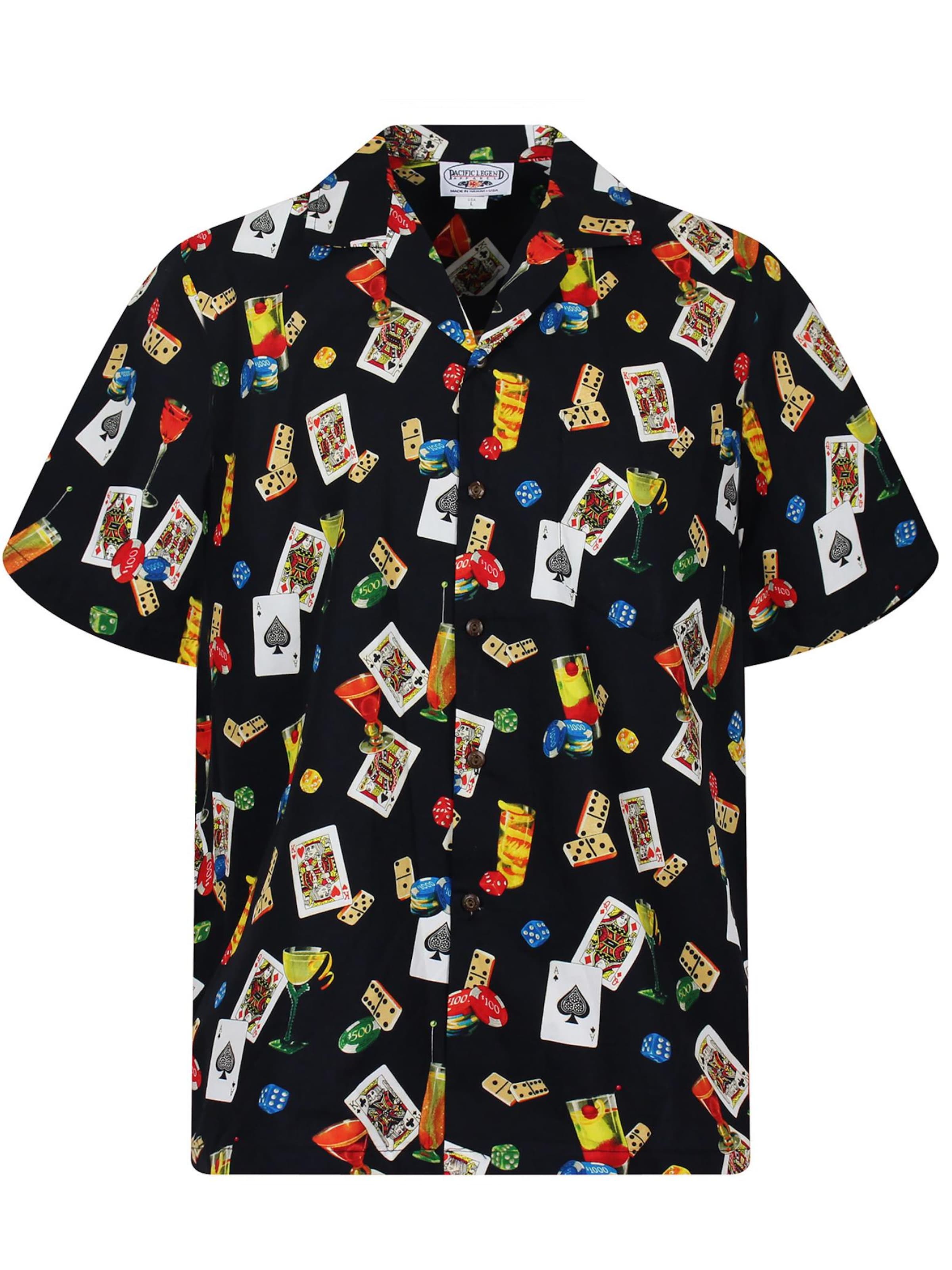 Pacific Legend Рубашка на пуговицах 'Poker' черного цвета Regular fit
Pacific Legend Рубашка на пуговицах 'Poker' черного цвета Regular fit