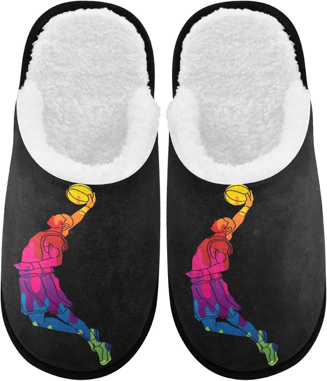 Тапочки visesunny для женщин и мужчин, стильные зимние теплые домашние тапочки из хлопка с эффектом памяти и мягкой плюшевой флисовой подкладкой, домашние тапочки без шнурков для девочек, обувь для дома и улицы, Basketball Player
Тапочки visesunny для женщин и мужчин, стильные зимние теплые домашние тапочки из хлопка с эффектом памяти и мягкой плюшевой флисовой подкладкой, домашние тапочки без шнурков для девочек, обувь для дома и улицы, Basketball Player