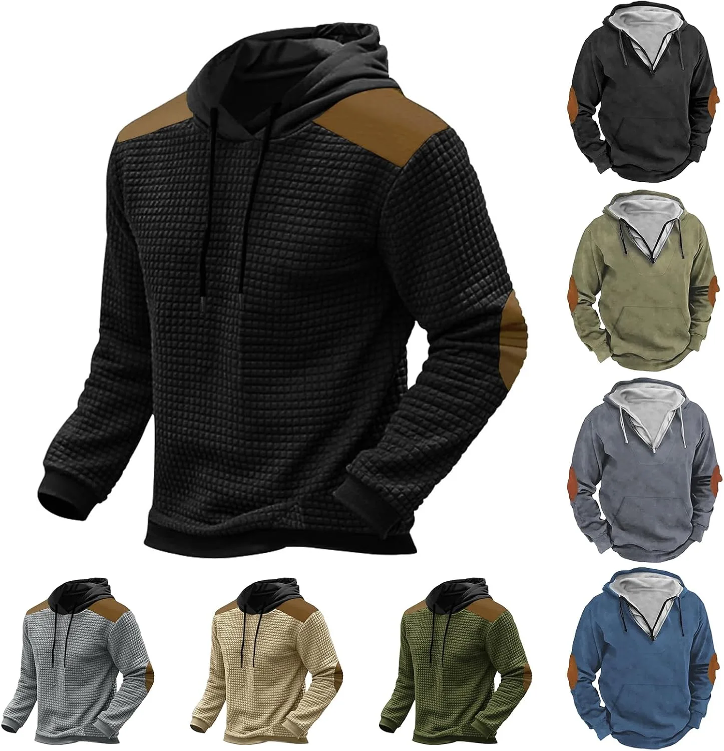 Мужская толстовка с капюшоном на молнии 1/4, свободного кроя, с длинным рукавом evzosrz
Мужская толстовка с капюшоном на молнии 1/4, свободного кроя, с длинным рукавом evzosrz