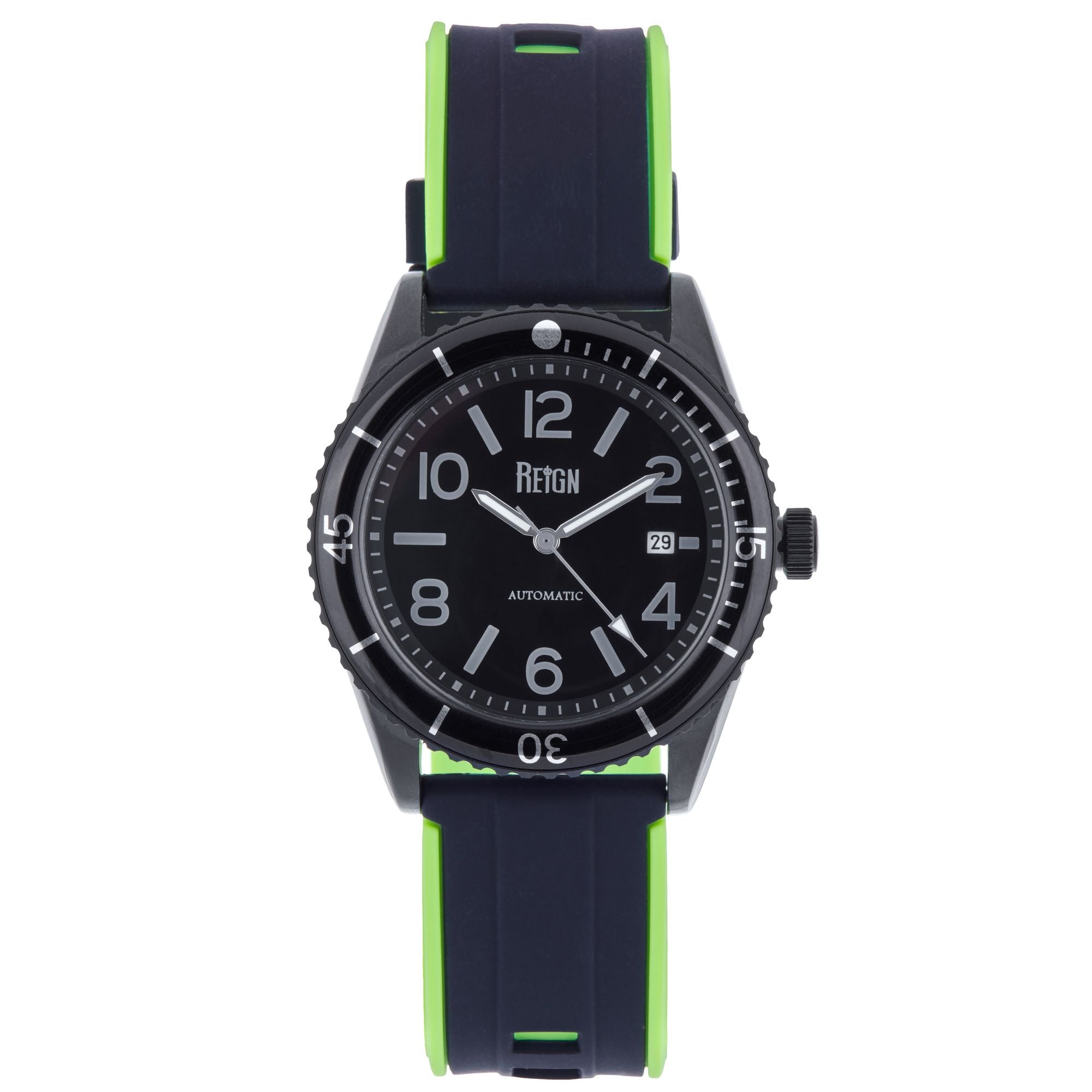 Автоматические часы Gage с датой - черные Reign
Автоматические часы Gage с датой - черные Reign